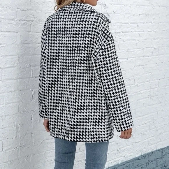 Houndstooth Pattern Coat/Blazer - Picture 4 of 7